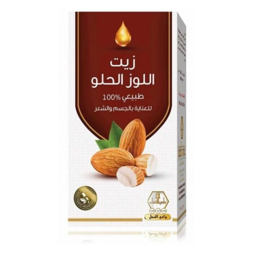 Wadi Al Nahil Sweet Almond Oil Hair Body 125 ml