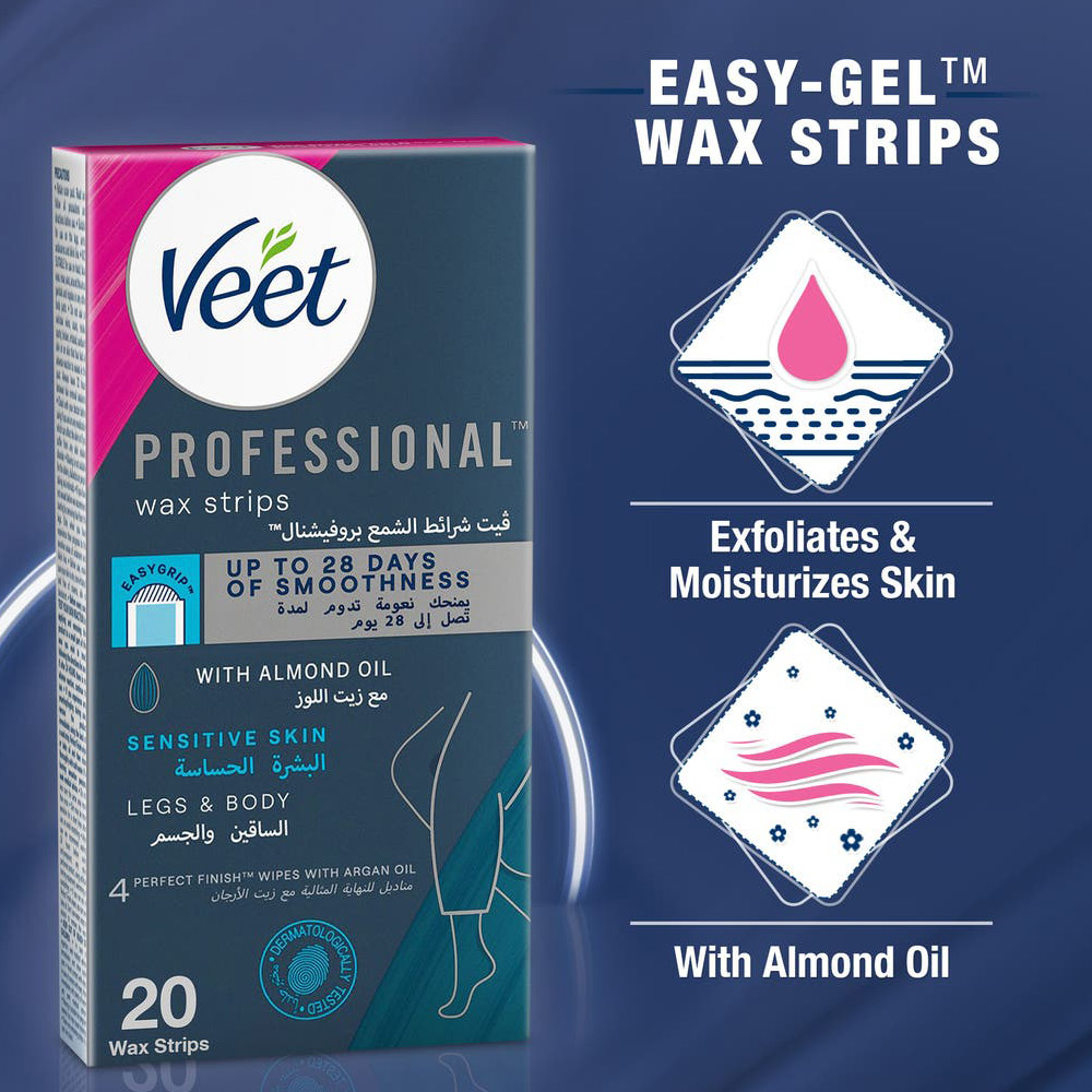 Veet Hair Removal Body Wax Sensitive 20 PC