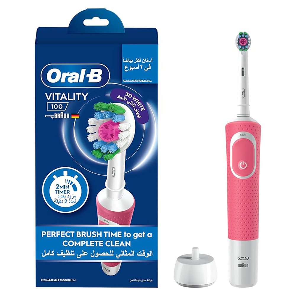 Oral B T.B Braun Vitality 3D White Timer(Pink)