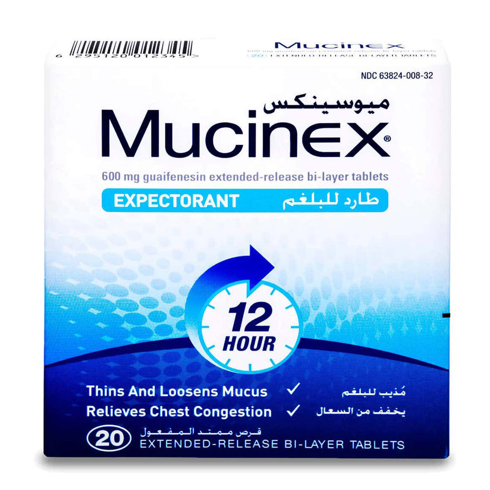 Mucinex 600mg 20 Tab