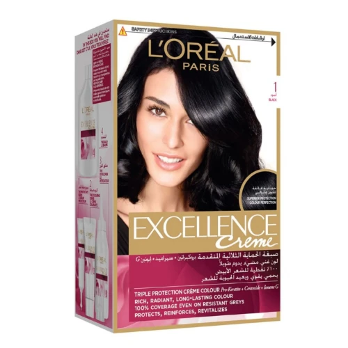 Loreal Excellence Hair Color Black 1