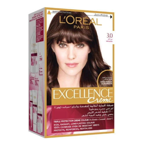 Loreal Excellence Hair Color Dark Brown 3.0