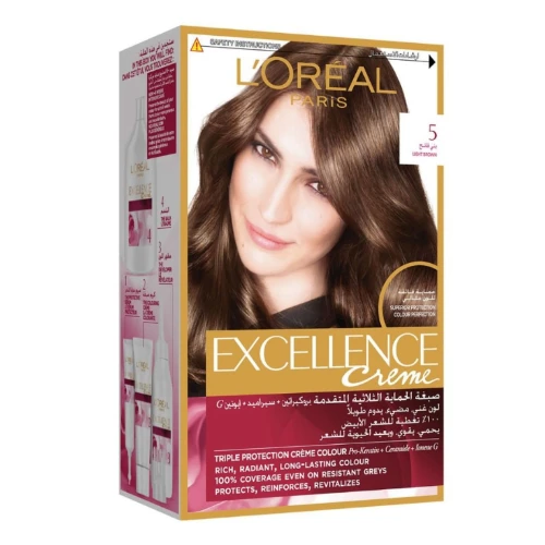 Loreal Excellence Hair Color Light Brown 5