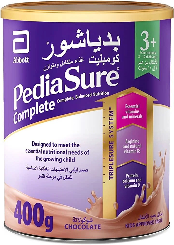 بدياشور كومبليت حليب (3+) بالشكولاتة 400 جم