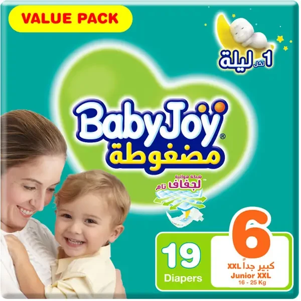 بيبي جوي حفاضات (6) كبير 19حفاضة