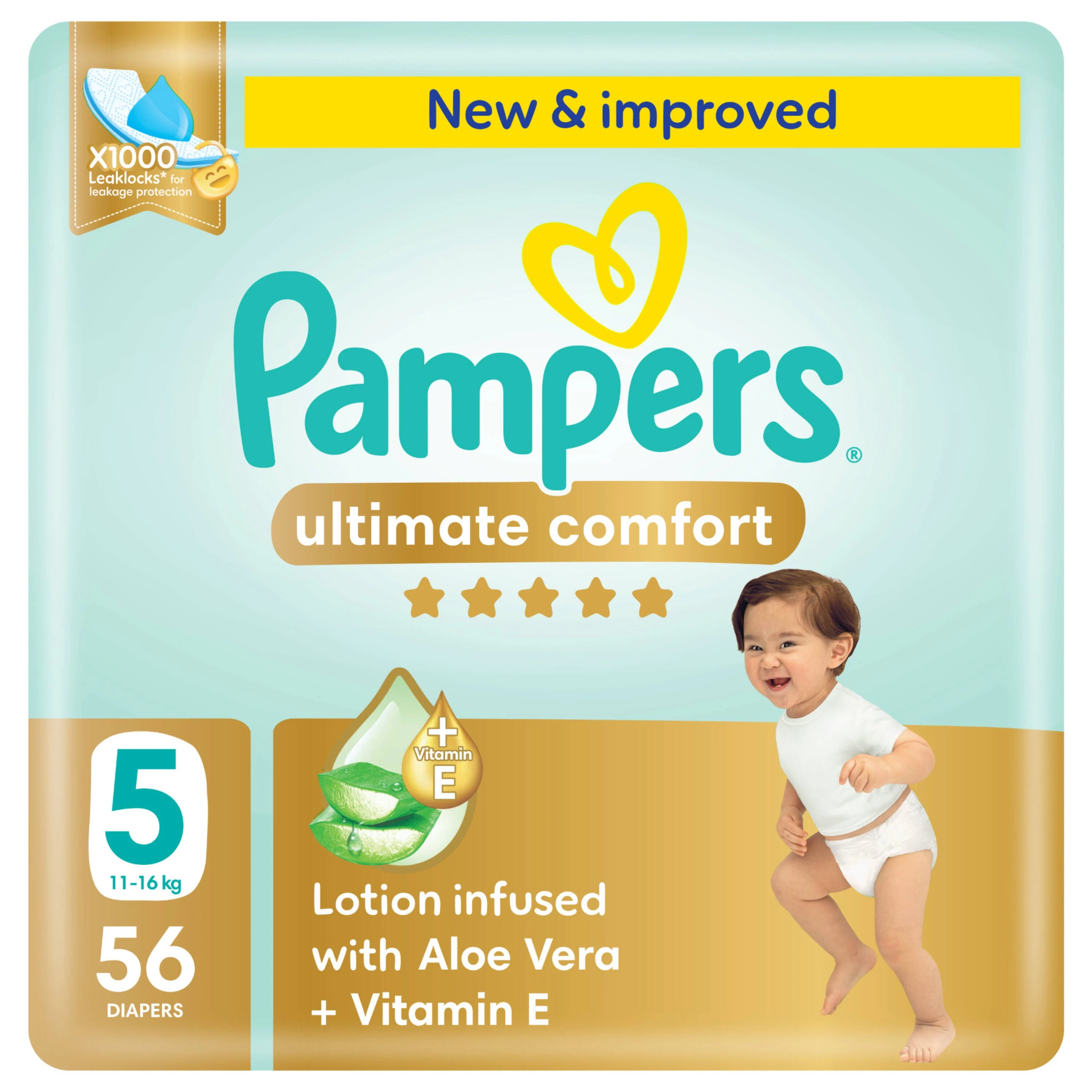 Pampers White Package Mega Size (5) 56 pc