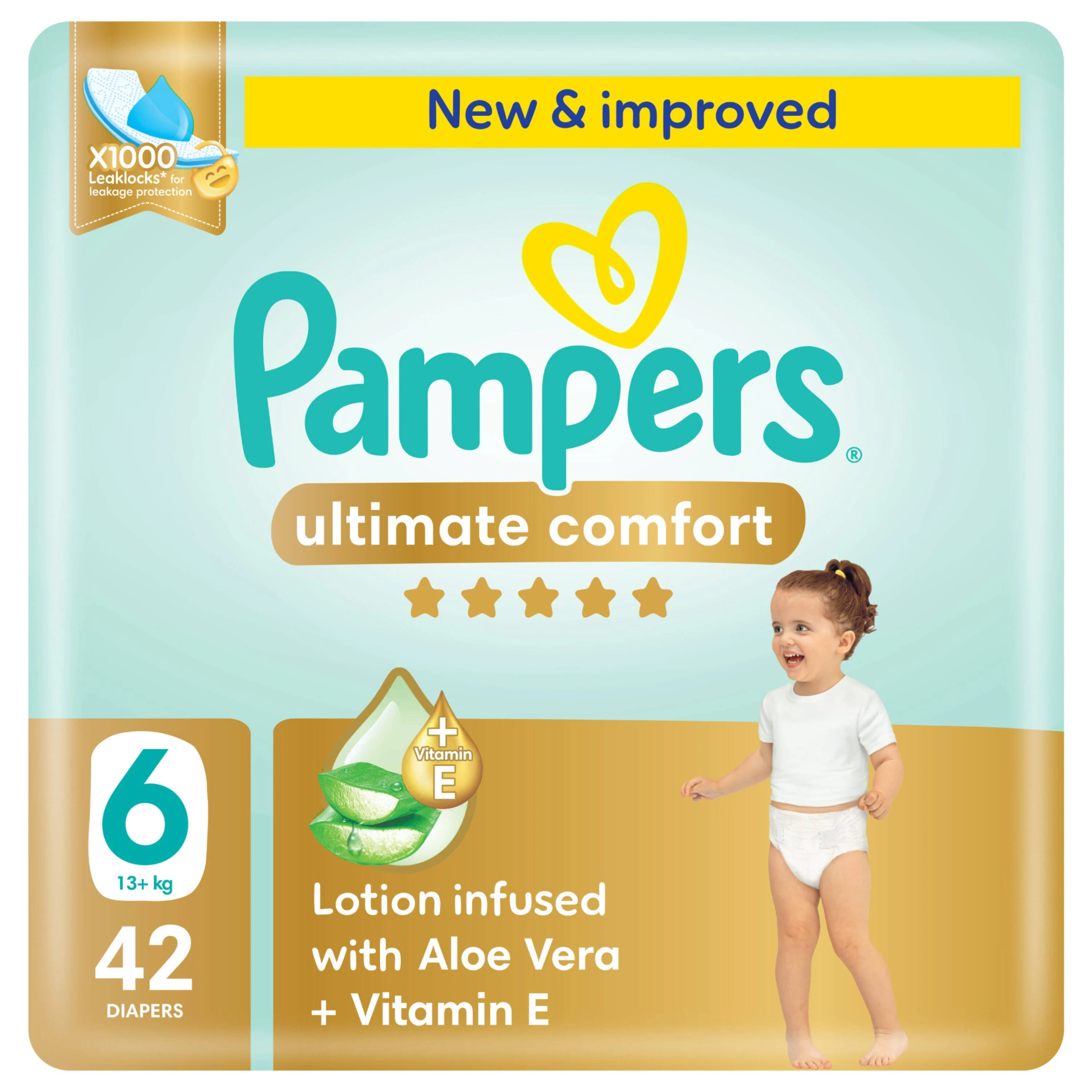 Pampers White Package Mega Size (6) 42pc