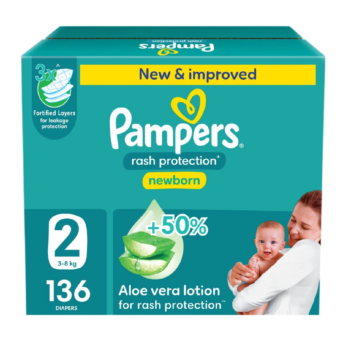 Pampers Box Large Size (2) 136 pc